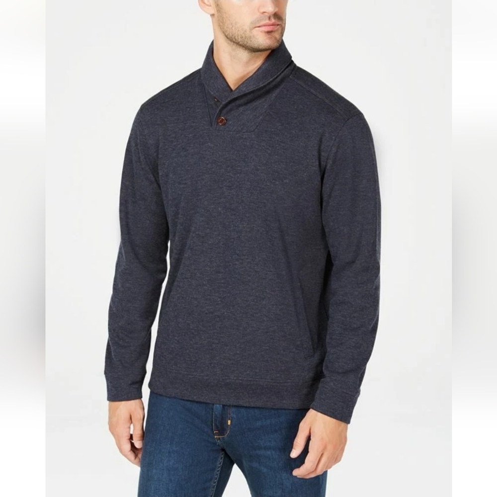 TOMMY BAHAMA Sandbar Shawl Pullover Sweatshirt Fleece Lined